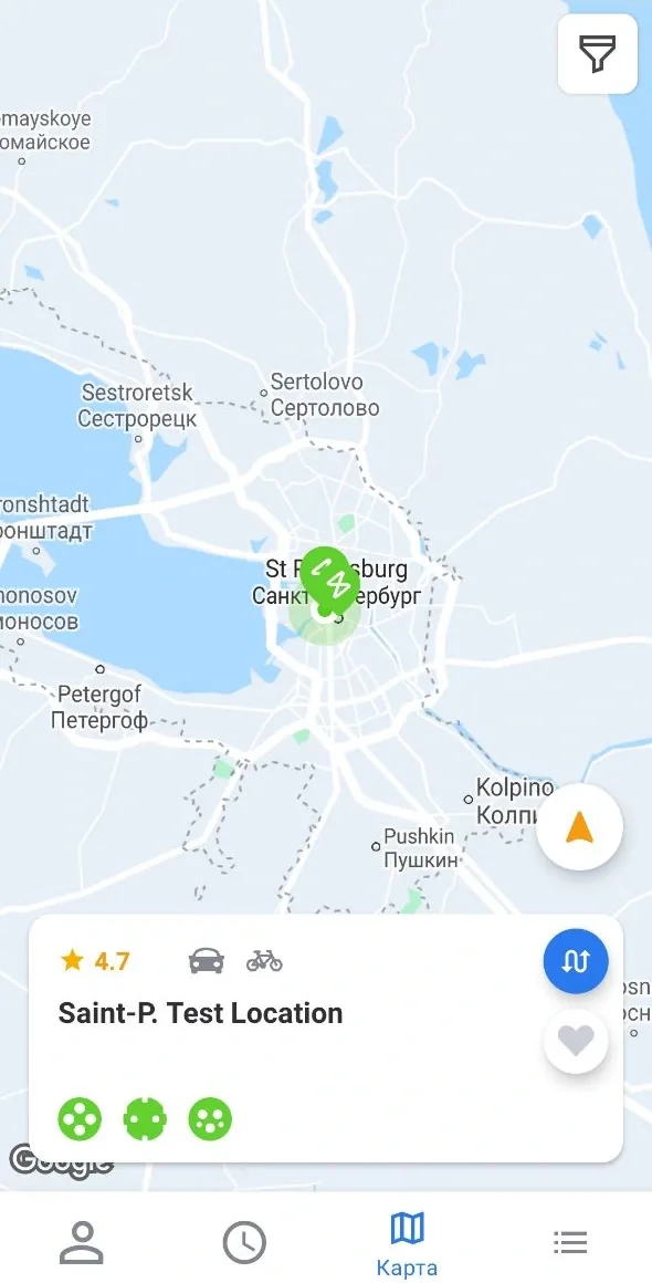 TAU station discovery map